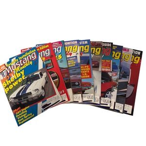 Vintage 1993 Mustang Monthly Magazine Lot 10 Issues Shelby Boss GT Tech *